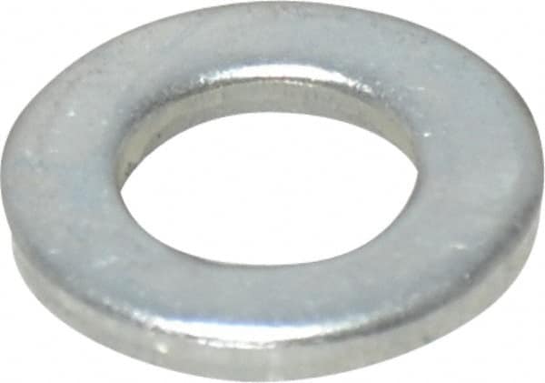 Value Collection - M7 Screw, Steel Standard Flat Washer - 7.4mm ID x 14mm OD, 1.6mm Thick, Zinc-Plated Finish - Caliber Tooling