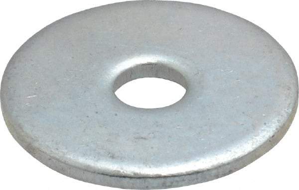 Value Collection - #8 Screw, Steel Fender Flat Washer - 3/16" ID x 3/4" OD, 0.067" Thick, Zinc-Plated Finish - Caliber Tooling