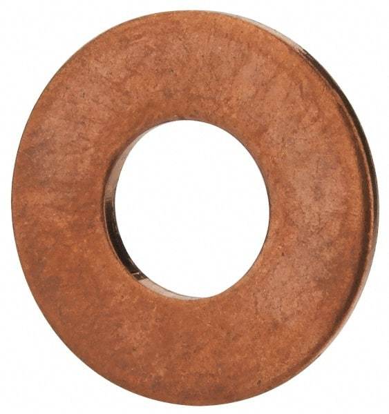 Value Collection - 5/16" Screw, Copper Standard Flat Washer - 0.336" ID x 3/4" OD, 0.064" Thick, Plain Finish - Caliber Tooling