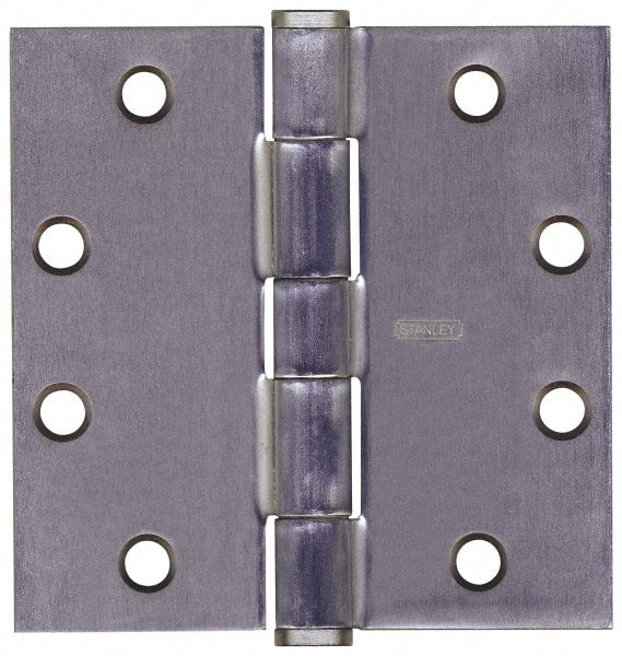 Stanley - 4-1/2" Long x 4-1/2" Wide Steel Full Mortise Commercial Hinge - Caliber Tooling