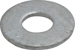 Value Collection - 1/2" Screw, Steel USS Flat Washer - 9/16" ID x 1-3/8" OD, 7/64" Thick, Galvanized Finish - Caliber Tooling