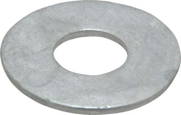 Value Collection - 3/4" Screw, Steel USS Flat Washer - 13/16" ID x 2" OD, 5/32" Thick, Galvanized Finish - Caliber Tooling