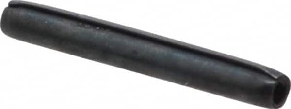 Made in USA - 1/16" Diam x 1/2" Long Coiled Spring Pin - Grade 1070-1090 Alloy Steel, Black Oxide Finish - Caliber Tooling