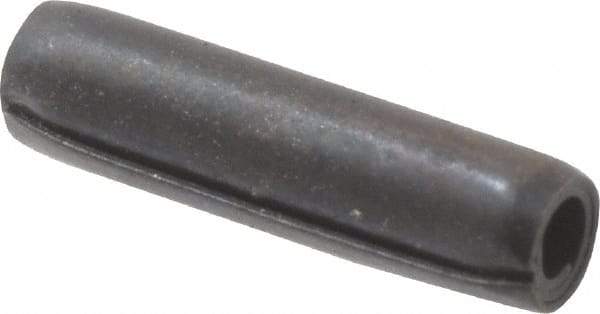 Made in USA - 3/32" Diam x 3/8" Long Coiled Spring Pin - Grade 1070-1090 Alloy Steel, Black Oxide Finish - Caliber Tooling