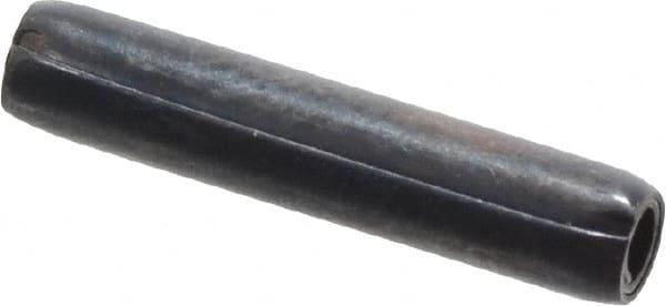 Made in USA - 3/32" Diam x 1/2" Long Coiled Spring Pin - Grade 1070-1090 Alloy Steel, Black Oxide Finish - Caliber Tooling