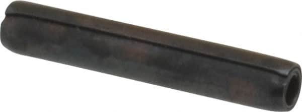 Made in USA - 3/32" Diam x 9/16" Long Coiled Spring Pin - Grade 1070-1090 Alloy Steel, Black Oxide Finish - Caliber Tooling