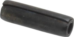 Made in USA - 1/8" Diam x 7/16" Long Coiled Spring Pin - Grade 1070-1090 Alloy Steel, Black Oxide Finish - Caliber Tooling