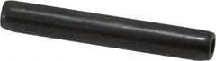 Made in USA - 1/8" Diam x 7/8" Long Coiled Spring Pin - Grade 1070-1090 Alloy Steel, Black Oxide Finish - Caliber Tooling