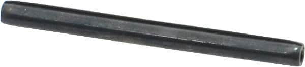 Made in USA - 1/8" Diam x 1-1/2" Long Coiled Spring Pin - Grade 1070-1090 Alloy Steel, Black Oxide Finish - Caliber Tooling