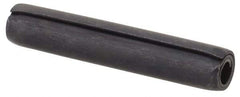 Made in USA - 5/32" Diam x 7/8" Long Coiled Spring Pin - Grade 1070-1090 Alloy Steel, Black Oxide Finish - Caliber Tooling