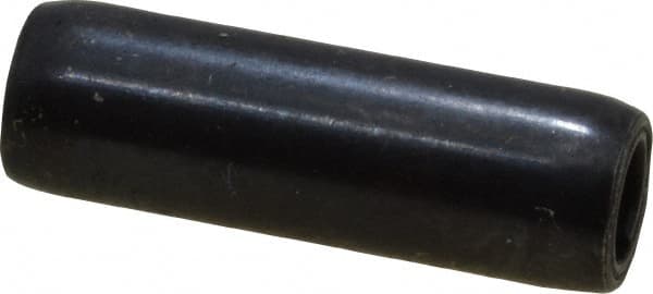 Made in USA - 3/16" Diam x 5/8" Long Coiled Spring Pin - Grade 1070-1090 Alloy Steel, Black Oxide Finish - Caliber Tooling