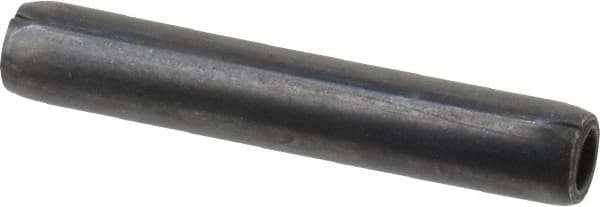 Made in USA - 3/16" Diam x 1-1/8" Long Coiled Spring Pin - Grade 1070-1090 Alloy Steel, Black Oxide Finish - Caliber Tooling