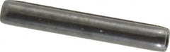 Made in USA - 3/16" Diam x 1-1/4" Long Coiled Spring Pin - Grade 1070-1090 Alloy Steel, Black Oxide Finish - Caliber Tooling