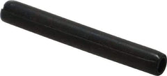 Made in USA - 3/16" Diam x 1-1/2" Long Coiled Spring Pin - Grade 1070-1090 Alloy Steel, Black Oxide Finish - Caliber Tooling