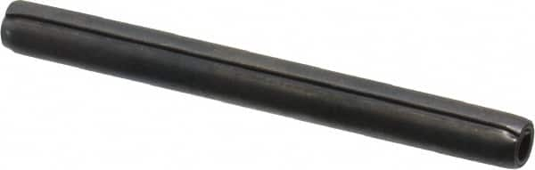 Made in USA - 3/16" Diam x 2" Long Coiled Spring Pin - Grade 1070-1090 Alloy Steel, Black Oxide Finish - Caliber Tooling