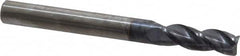 Niagara Cutter - 1/4", 3 Flute, Single End, Solid Carbide, 0.0150 - 0.0200" Corner Radius End Mill - 2-1/2" OAL, 35° Helix, Right Hand Flute, 3/4" LOC, Right Hand Cut - Caliber Tooling