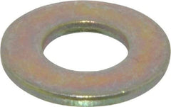 Made in USA - 5/16" Screw, Grade 9 Steel SAE Flat Washer - Zinc Yellow Dichromate Finish - Caliber Tooling