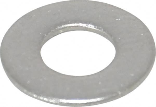 Value Collection - #10 Screw, Grade 18-8 Stainless Steel Standard Flat Washer - 13/64" ID x 7/16" OD, 0.031" Thick - Caliber Tooling