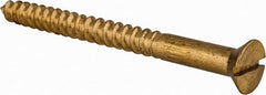 Value Collection - #12, 2-1/2" OAL, Slotted Drive, Flat Head Wood Screw - Caliber Tooling