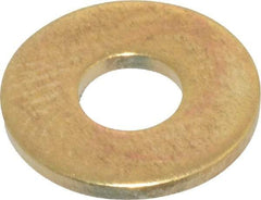 Value Collection - #8 Screw, Brass Standard Flat Washer - 0.172" ID x 7/16" OD, 0.036" Thick, Plain Finish - Caliber Tooling