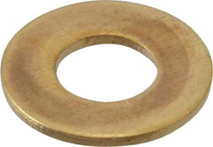 Value Collection - #14 Screw, Brass Standard Flat Washer - 0.26" ID x 9/16" OD, 0.04" Thick, Plain Finish - Caliber Tooling