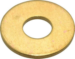 Value Collection - #20 Screw, Brass Standard Flat Washer - 0.339" ID x 7/8" OD, 0.057" Thick, Plain Finish - Caliber Tooling