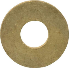 Value Collection - #24 Screw, Brass Standard Flat Washer - 0.386" ID x 1" OD, 0.074" Thick, Plain Finish - Caliber Tooling