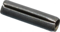 Made in USA - 1/16" Diam x 1/4" Long Slotted Spring Pin - Grade 420 Stainless Steel, Bright Finish - Caliber Tooling