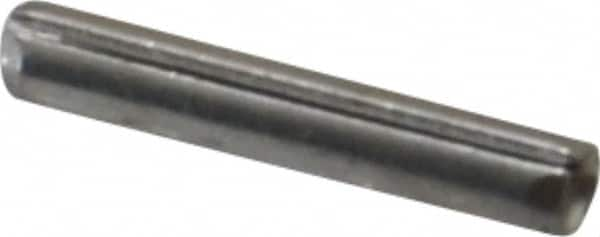 Made in USA - 1/16" Diam x 3/8" Long Slotted Spring Pin - Grade 420 Stainless Steel, Bright Finish - Caliber Tooling