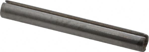 Value Collection - 1/16" Diam x 1/2" Long Slotted Spring Pin - Grade 420 Stainless Steel, Bright Finish - Caliber Tooling