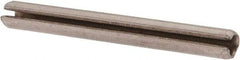 Made in USA - 5/64" Diam x 3/4" Long Slotted Spring Pin - Grade 420 Stainless Steel, Bright Finish - Caliber Tooling