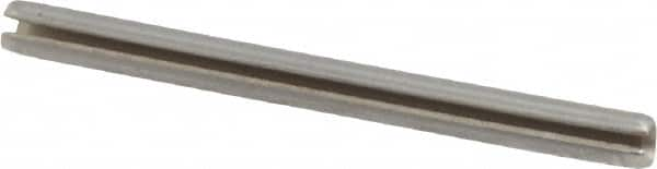 Value Collection - 5/64" Diam x 1" Long Slotted Spring Pin - Grade 420 Stainless Steel, Bright Finish - Caliber Tooling