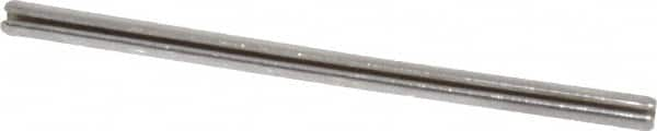 Value Collection - 5/64" Diam x 1-1/2" Long Slotted Spring Pin - Grade 420 Stainless Steel, Bright Finish - Caliber Tooling