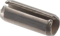 Value Collection - 3/32" Diam x 1/4" Long Slotted Spring Pin - Grade 420 Stainless Steel, Bright Finish - Caliber Tooling