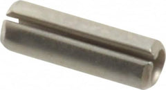 Value Collection - 3/32" Diam x 5/16" Long Slotted Spring Pin - Grade 420 Stainless Steel, Bright Finish - Caliber Tooling