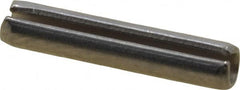 Value Collection - 3/32" Diam x 1/2" Long Slotted Spring Pin - Grade 420 Stainless Steel, Bright Finish - Caliber Tooling