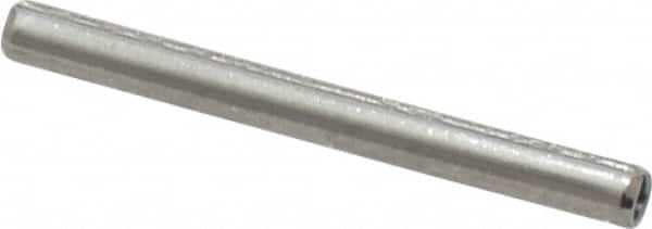 Made in USA - 3/32" Diam x 1" Long Slotted Spring Pin - Grade 420 Stainless Steel, Bright Finish - Caliber Tooling