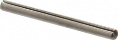 Made in USA - 3/32" Diam x 1-1/8" Long Slotted Spring Pin - Grade 420 Stainless Steel, Bright Finish - Caliber Tooling