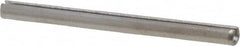 Made in USA - 3/32" Diam x 1-1/4" Long Slotted Spring Pin - Grade 420 Stainless Steel, Bright Finish - Caliber Tooling