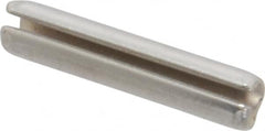 Made in USA - 1/8" Diam x 5/8" Long Slotted Spring Pin - Grade 420 Stainless Steel, Bright Finish - Caliber Tooling