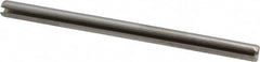 Made in USA - 1/8" Diam x 2" Long Slotted Spring Pin - Grade 420 Stainless Steel, Bright Finish - Caliber Tooling