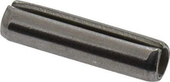 Made in USA - 5/32" Diam x 5/8" Long Slotted Spring Pin - Grade 420 Stainless Steel, Bright Finish - Caliber Tooling