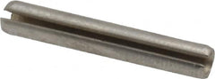 Made in USA - 5/32" Diam x 1" Long Slotted Spring Pin - Grade 420 Stainless Steel, Bright Finish - Caliber Tooling