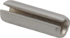 Made in USA - 3/16" Diam x 9/16" Long Slotted Spring Pin - Grade 420 Stainless Steel, Bright Finish - Caliber Tooling