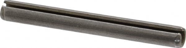 Made in USA - 7/32" Diam x 2" Long Slotted Spring Pin - Grade 420 Stainless Steel, Bright Finish - Caliber Tooling