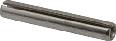 Made in USA - 5/16" Diam x 2" Long Slotted Spring Pin - Grade 420 Stainless Steel, Bright Finish - Caliber Tooling