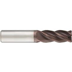 1/4x1/4x1/2x2-1/2 4Fl Carbide RF100 Diver End Mill-.031 Rad-Cylindrical Shank-nano-Si - Caliber Tooling