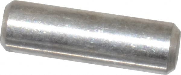 Value Collection - 3/16" Diam x 5/8" Pin Length 18-8 Stainless Steel Standard Dowel Pin - Bright Finish - Caliber Tooling