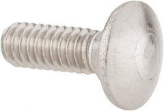 Value Collection - 1/4-20 UNC 3/4" Length Under Head, Standard Square Neck, Carriage Bolt - 18-8 Stainless Steel, Uncoated - Caliber Tooling