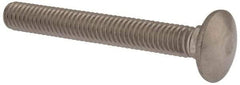 Value Collection - 5/16-18 UNC 2-1/2" Length Under Head, Standard Square Neck, Carriage Bolt - 18-8 Stainless Steel, Uncoated - Caliber Tooling